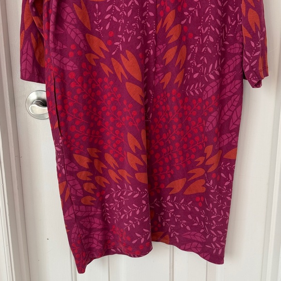 Gudrun Sjoden pink v-neck dress Sz Medium with pockets - Picture 7 of 7